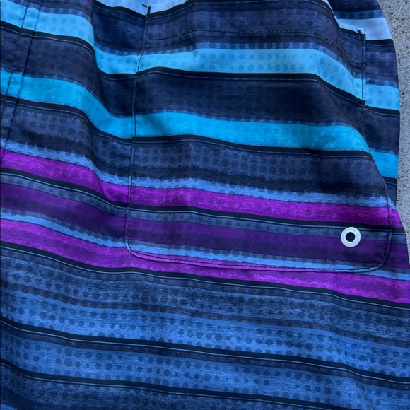 Speedo Striped Blue and Purple Board Shorts - Picture 10 of 10